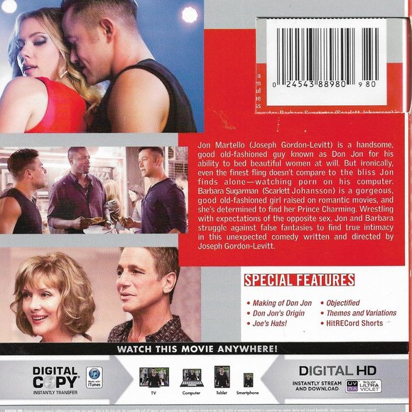 Don Jon Blu-ray/DVD 2-Disc Set Joseph Gordon-Levitt, Scarlett Johansson - Picture 2 of 2